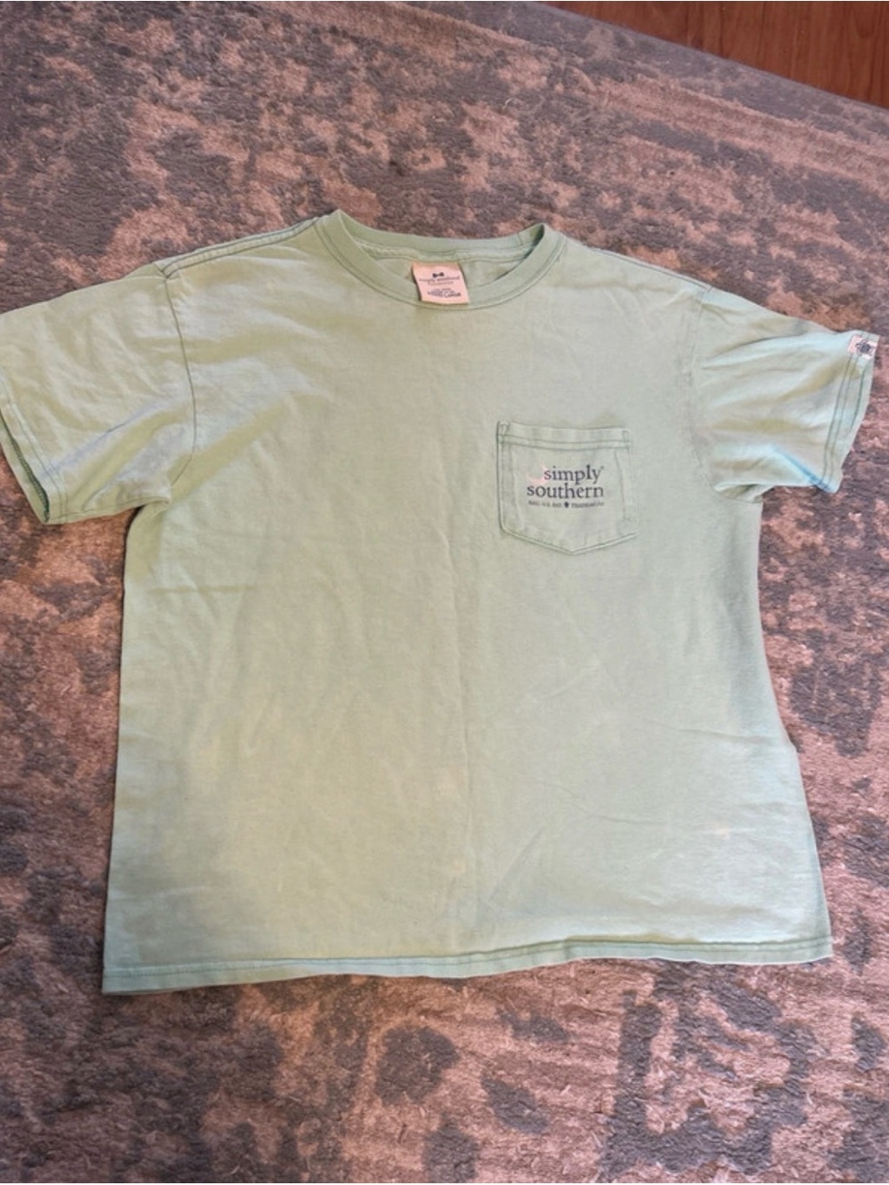 Simply southern mint green vintage tee